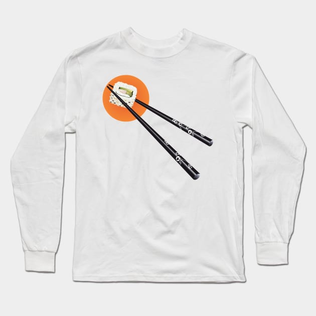 California Roll Long Sleeve T-Shirt by SWON Design